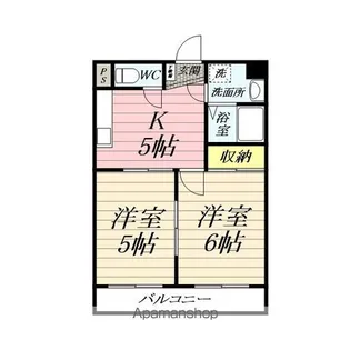 ハイツ綾瀬【2階】の間取り