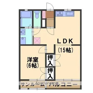 SUNRISE220【305号室】の間取り