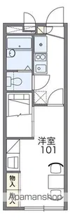 レオパレス境橋【201号室】の間取り