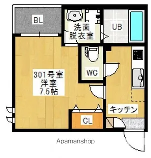 REGALEST BONHEUR 4 (ボヌール カトル)【301号室号室】の間取り