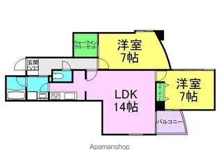 ミルプラトー甲子園【2階】の間取り