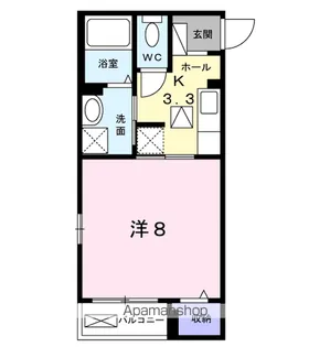 エスポワール エイティ【1階】の間取り