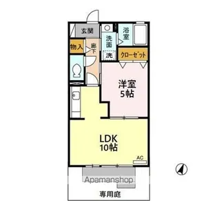 グレースドエル【1階】の間取り