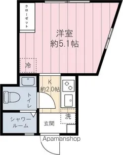 エスポワール上落合【1階】の間取り