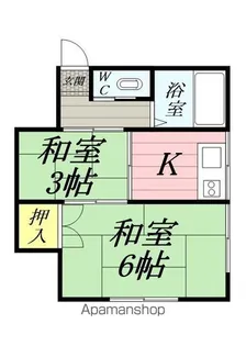 堀内荘【1階】の間取り