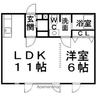 PENTHOUSE【D号室】の間取り