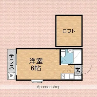 コスモスハイツ【1階】の間取り