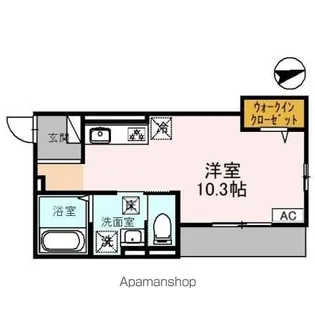 南秀苑かつやま【1階】の間取り