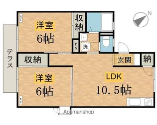 グリーンハイツ【1階】の間取り