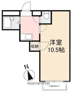 1Kの間取り画像