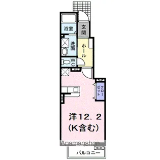 クリスタルコート【103号室】の間取り