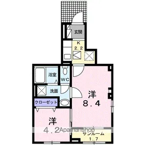 ラ・フェリーチェ A【1階】の間取り