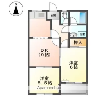 サンシャイン上坂【205号室】の間取り