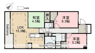 レジディア泉【9階】の間取り