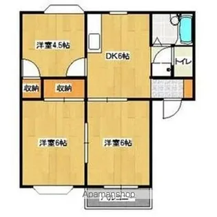 HIGH HOMES A棟B棟【2階】の間取り
