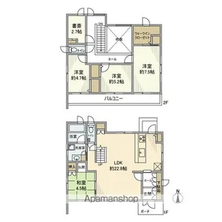 東京都八王子市片倉町【一戸建】の間取り
