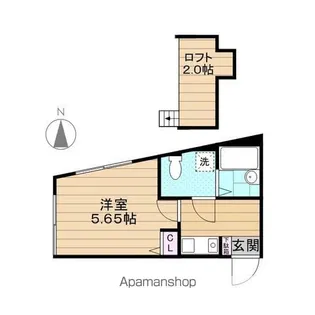ラルーチェ江戸川【203号室】の間取り