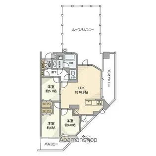 グランエルズ洋光台【4階】の間取り