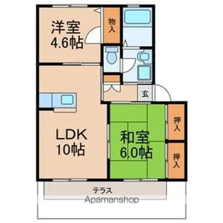 ピアステージA【1階】の間取り