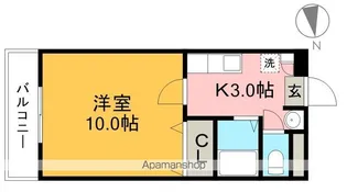 カルテットメナー【2階】の間取り