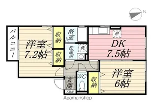 グリーンパレス舞岡【1階】の間取り