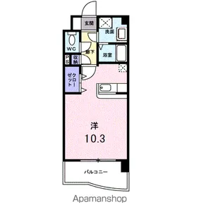 フォーウィルズコート【6階】の間取り