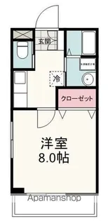 1Kの間取り画像