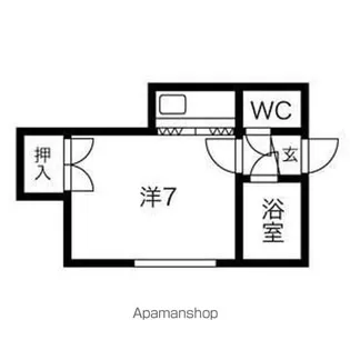 レ・クレージュ【101号室号室】の間取り