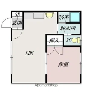 プチパレス【202号室】の間取り