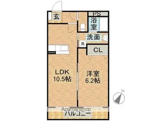 ジャスミン【3階】の間取り