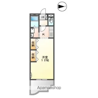 タウンロイヤル【3階】の間取り