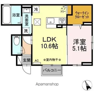 URBAN OMACHI【1階】の間取り