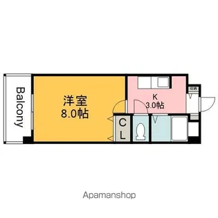 アヴニール ドゥ【3階】の間取り
