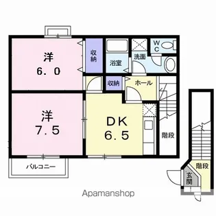 グレーシア西殿【2階】の間取り