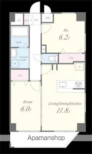 クリスタルコート【4階】の間取り