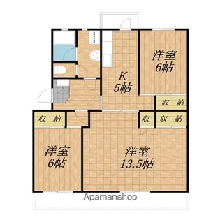 黒田マンション【304号室】の間取り