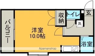 れいめい武【102号室】の間取り