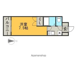 シェリーメゾン【8階】の間取り