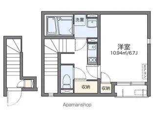 レオネクストH M【205号室】の間取り