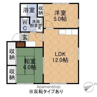 ディアス三国【1階】の間取り