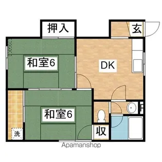 旭マンション【201号室】の間取り
