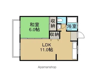 マンション東【206号室】の間取り