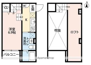 リアンジュ筥松【1階】の間取り