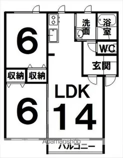 シェルⅡ【C号室】の間取り