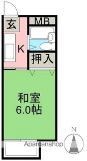 サンシティーひまわり【105号室】の間取り