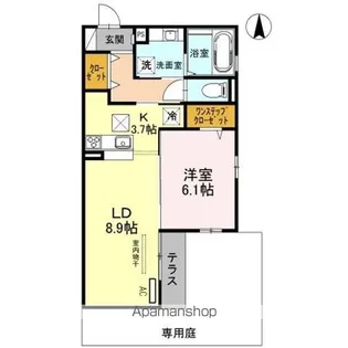 ラ・クロシェット【101号室】の間取り