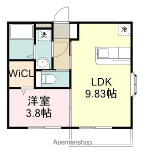 シェトワ台原【1階】の間取り