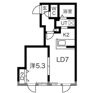 ロイヤルコート【302号室】の間取り
