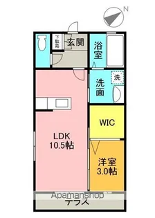 セグラ安宅【2階】の間取り