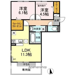 レグルス アルファ【1階】の間取り